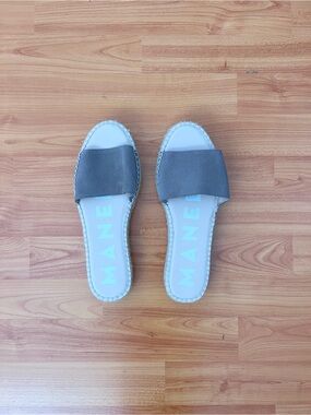 NEW Manebi Suede Double Sole Slides
